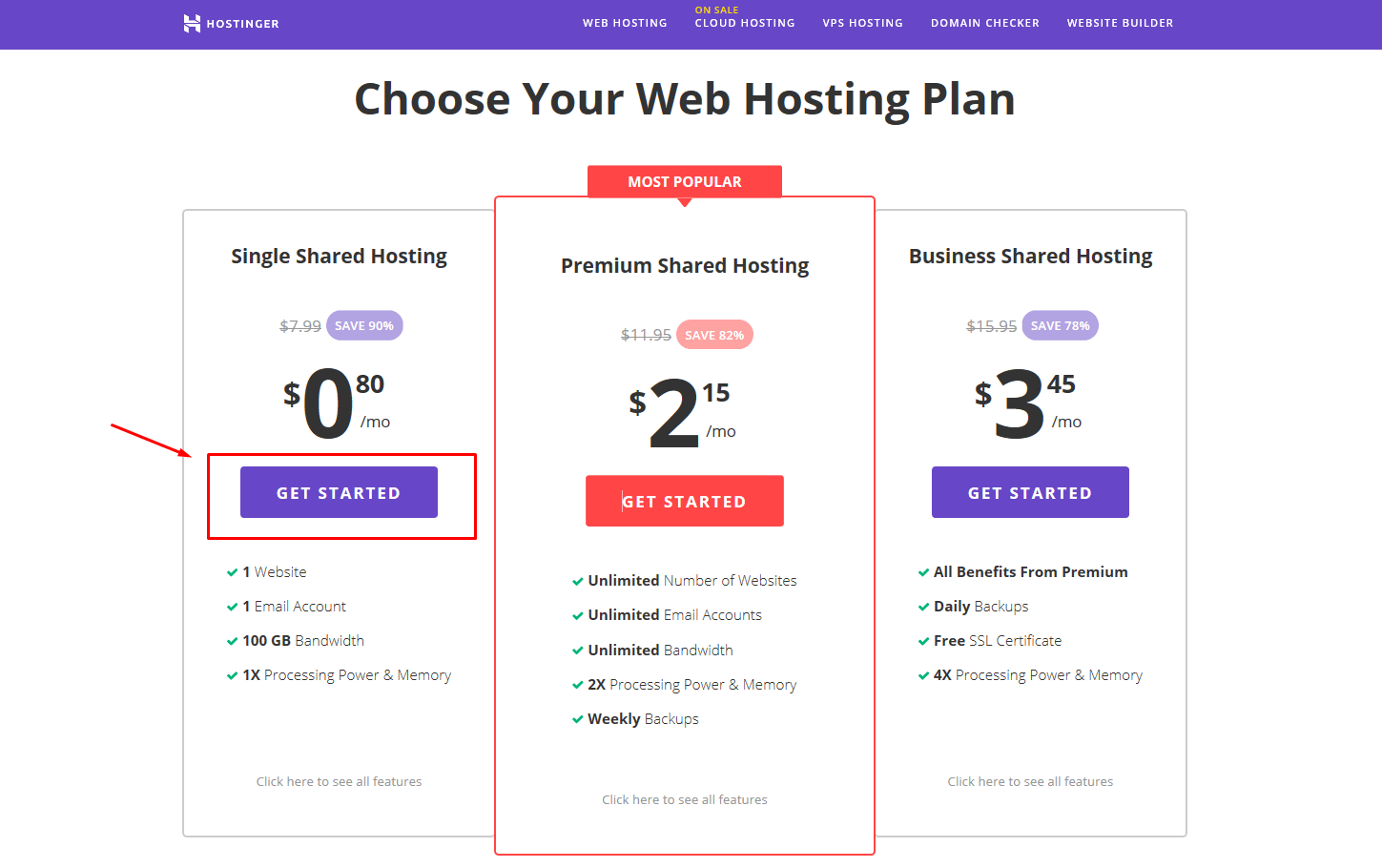 Hostinger Web Hosting Plan Review