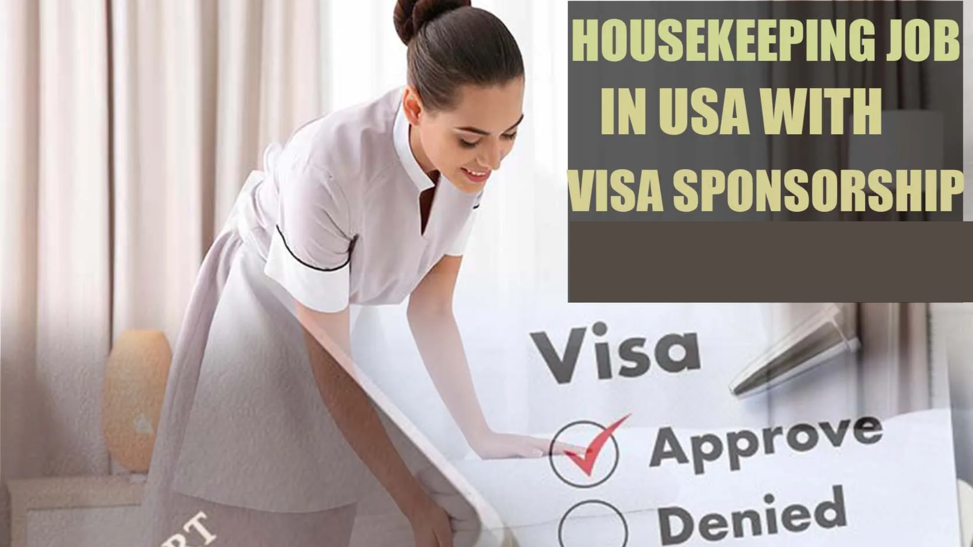 How to Apply for Housekeeper Job in US with Free Visa Sponsorship